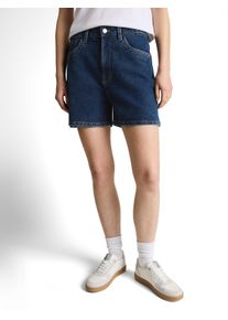 Jeansshorts Tom Tailor Denim, Damen, Gr. XS, N-Gr, used mid stone blau denim, Denim/Jeans, Obermaterial: 99% Baumwolle, 1% Elasthan, unifarben, regular fit ca. Mitte Oberschenkel, Jeans Jeansshorts, im Five-Pocket Style