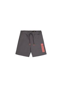 Shorts Alpha Industries "Alpha Puff Print Short", Herren, Gr. 3XL, Normalgr&ouml;&szlig;en, grau (vintage grau), Obermaterial: 80% Baumwolle, 20% Polyester, Hosen Shorts