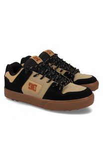 Sneaker DC Shoes "PURE WNT", Herren, Gr. 46, schwarz, gum, Leder, Synthetik, Schuhe Sneaker, winterized, wasserdicht, Winterschuhe