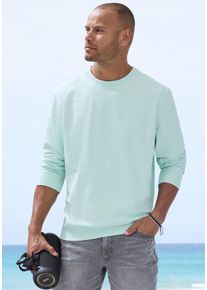 Langarmshirt John Devin, Damen, Gr. L (52/54), mint, Jersey, Obermaterial: 60% Baumwolle, 40% Polyester, unifarben, regular fit, Rundhals, Rippb&uuml;ndchen, Shirts Langarmshirt, in Struktur-Qualit&auml;t und in modischen Farben, Topseller