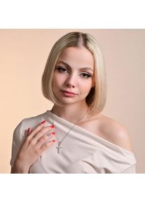 Adelia&acute;s Kreuzanh&auml;nger ADELIA&acute;S "Unisex Anh&auml;nger &iquest; Kreuz Kreuzanh&auml;nger aus Edelstahl", silber, Schmuckanh&auml;nger, Damen, Edelstahl, Kreuzanh&auml;nger