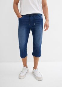 bonprix Leichte Regular Fit Schlupf-3/4-Stretch-Jeans Straight (2er Pack), blau, Gr.40, Bequeme Schlupfjeans in 3/4 L&auml;nge aus sommerlich leichtem Denim, 98% Baumwolle (organic)