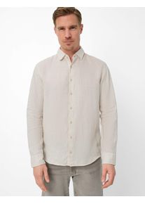 Brax Herren Hemd Style HAROLD white sand, hellbeige, Gr. L