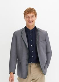 bonprix Trachtenjanker in Wolloptik Regular Fit, grau, Gr.64, Sch&ouml;ner Trachtenjanker mit farblichen Details