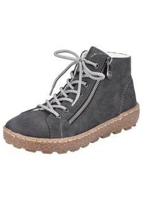 Winterboots Rieker, Damen, Gr. 38, grau, Lederimitat, Schuhe Winterboots, mit herausnehmbarem SoftFoam-Fu&szlig;bett, Topseller