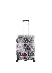 Koffer Saxoline "Cities", Gr. B/H/T: 64cm x 26cm x 46cm, bunt, Polyester, Koffer, Hergestellt aus Acrylnitril-Butadien-Styrol (ABS)