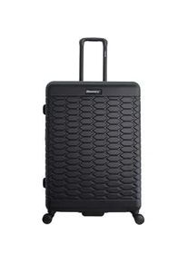 Koffer DISCOVERY, Gr. B/H/T: 51,5cm x 77cm x 32cm, schwarz, Koffer, mit vollst&auml;ndig gef&uuml;ttertem Innenraum