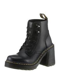 Schn&uuml;rboots Dr. Martens "Jesy", Damen, Gr. 38, schwarz, Leder, Schuhe Schn&uuml;rboots, Blockabsatz, Stiefelette mit modischen Metall Eyelets