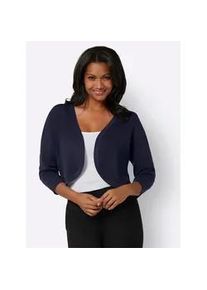 Bolero Lady, Damen, Gr. 48, blau (marine), 80% Viskose, 20% Polyamid, unifarben, Strickjacken Bolero