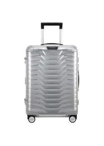Hartschalen-Trolley Samsonite "PROXIS ALU, verschiedene Gr&ouml;&szlig;en", Gr. B/H/T: 40cm x 55cm x 23cm 40 l, silber (aluminium), Aluminium, unifarben, Koffer, Hartschalen-Koffer, Reisekoffer, Koffer, TSA-Zahlenschloss