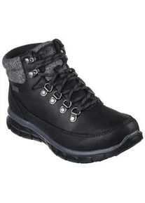 Winterboots Skechers "SYNERGY-COOL SEEKER", Damen, Gr. 35, schwarz, Textil, unifarben mit Farbeinsatz, Schuhe Winterboots, Trekkingschuh, Winterstiefel mit rutschhemmender Laufsohle