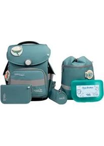 Schulranzen School-Mood "Timeless Pro", Kinder, Gr. B/H/T: 36cm x 42cm x 21cm, grau (dolphin), Polyester, Rucks&auml;cke