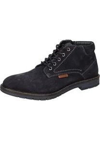 Schn&uuml;rboots Lerros, Herren, Gr. 42, blau (navy), Leder, Schuhe Schn&uuml;rboots, Business Schuh, Schn&uuml;rboots mit Blockabsatz