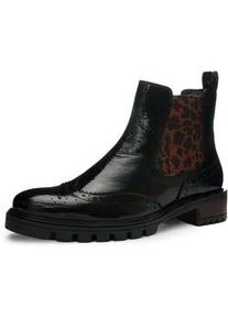 Chelseaboots Ara "TULSA", Damen, Gr. 8 (42), schwarz, Elastischer Einsatz, Lackleder, gl&auml;nzend, Schuhe Chelseaboots, Boots, Winterboots in Weite G (= weit)