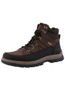 Winterboots Romika, Herren, Gr. 43, braun (dunkelbraun), Lederimitat, Textil, Schuhe Winterboots, Winterstiefelette, Outdoorschuh, Schn&uuml;rboots mit Innenrei&szlig;verschluss