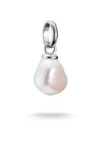 Charm Perle Thomas Sabo "Charm S&uuml;&szlig;wasserzuchtperle - Connect", bunt (silberfarben, wei&szlig;), Charms, Damen, Perlen, Silber 925 (recycelt), mit S&uuml;&szlig;wasserzuchtperle