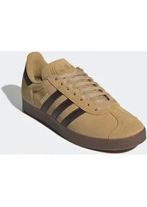 Sneaker Adidas ORIGINALS "GAZELLE", Herren, Gr. 37, braun (golden beige, schwarz braun, gold metallic), Leder, Synthetik, Schuhe Sneaker