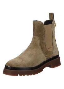 Snowboots Gant "Gant Stiefel Veloursleder/Textil", Damen, Gr. 41, braun, Textil, Veloursleder, Schuhe Snowboots