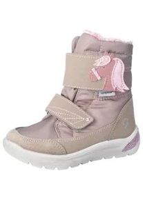 Winterstiefel Ricosta "Garei WMS: normal", Damen, Gr. 28, rosa, Lederimitat, Nylon, Textil, Glitzer, Schuhe Winterstiefel, Snowboots mit Sympatex, Gr&ouml;&szlig;enschablone zum Download