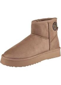 O`Neill Winterstiefel O'NEILL "BESIANA PLATFORM WOMEN MID", Damen, Gr. 42, warm taupe, Synthetik, Schuhe Winterstiefel, Winterschuhe, Winterboots, Snowboots mit Plateau-Sohle