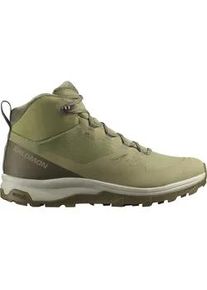 Winterstiefel Salomon "OUTSNAP CSWP", Herren, Gr. 46, braun (aloe, stone gray, coyote braun), Synthetik, Textil, Schuhe Winterstiefel, Winterschuhe, Winterboots, Snowboots, wasserdicht