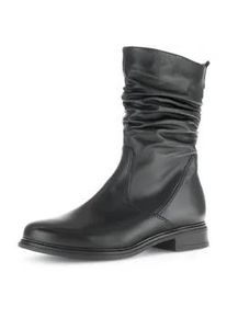 Stiefel Gabor, Damen, Gr. 37, schwarz, Kalbsleder, unifarben, Schuhe Stiefel, Stiefel, Stiefelette, Boots, in abgerundeter Form