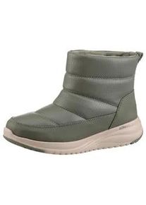 Winterboots Skechers "ON-THE-GO STELLAR", Damen, Gr. 41, gr&uuml;n (olivgr&uuml;n), Lederimitat, Schuhe Winterboots, Snowboots mit gestepptem Schaft