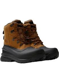 Winterstiefel The North Face "M CHILKAT V LACE WP UTILITY", Herren, Gr. 45, braun (schwarz, braun), Leder, Textil, Schuhe Winterstiefel, Snowboots, Winterboots, Winterschuhe, wasserdicht