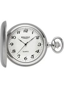 Regent Uhren Taschenuhr REGENT "P741", silber (silberfarben), Taschenuhren, Damen, Taschenuhr, Quarzuhr, Herrenuhr, Acrylglas
