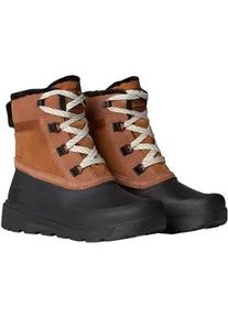 Winterstiefel The North Face "W SHELLISTA V SHORTY WP", Damen, Gr. 38,5, burnt umber, tnf schwarz, Leder, Schuhe Winterstiefel, Winterschuhe, Winterboots, Snowboots, wasserdicht