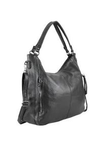 Schultertasche TONI & FRIENDS "Perfect One", Damen, Gr. B/H/T: 34cm x 32cm x 14cm onesize, schwarz, Polyurethan (PU), Taschen Schultertasche, Allrounder mit vielen F&auml;chern