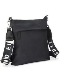 Umh&auml;ngetasche ELBSAND "Schultertasche", Damen, Gr. B/H/T: 23cm x 25cm x 4cm, marine, Stoff, Textil, clean, unifarben, Taschen Umh&auml;ngetasche, Minibag, Handtasche, Crossbody Bag VEGAN