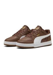Sneaker Puma "CAVEN III", Herren, Gr. 44,5, chestnut braun, Puma wei&szlig;, gold, Synthetik, mehrfarbig, Schuhe Sneaker, Obermaterial aus Synthetik, Innenmaterial aus Textil