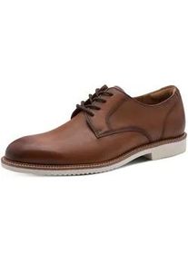 Schn&uuml;rschuh Tamaris, Damen, Gr. 40, braun, Glattleder, unifarben, used, Schuhe Schn&uuml;rschuh, Festtagsschuh, Abendschuh mit dezenten Ziern&auml;hten, f&uuml;r Herren