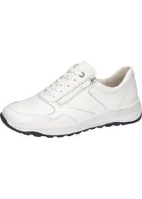 Waldl&auml;ufer Sneaker WALDL&Auml;UFER "K-JOHN", Herren, Gr. 12 (47), wei&szlig;, Nappaleder, unifarben, Schuhe Sneaker, Schn&uuml;rschuh, Bequemschuh, H-Weite, mit seitlichem Rei&szlig;verschluss