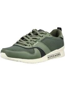 Scotch & Soda Sneaker SCOTCH & SODA "Scotch & Soda Sneaker Lederimitat", Herren, Gr. 43, dunkelgr&uuml;n, Lederimitat, Schuhe Sneaker