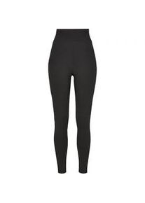 Leggings Urban Classics "Urban Classics Damen Ladies High Waist Leggings", Damen, Gr. M, US-Gr&ouml;&szlig;en, schwarz, 83% Polyester, 17% Elasthan, unifarben, skinny fit, Hosen Leggings