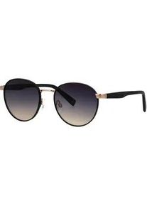 Sonnenbrille BRENDEL EYEWEAR, Damen, schwarz, metallic, Sonnenbrillen Sonnenbrille, goldfarbener Einfachsteg