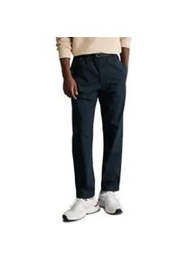 Marc O'Polo Chinohose MARC O'POLO DENIM "mit integriertem G&uuml;rtel", Herren, Gr. XL, Normalgr&ouml;&szlig;en, navy teal, Obermaterial: 97% Baumwolle, 3% Elasthan, unifarben, relaxed fit lang, Hosen Chinohose