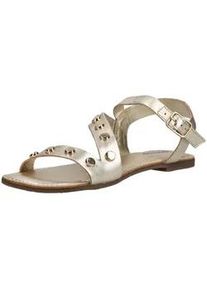 Riemchensandale Gioseppo "Gioseppo Sandalen Leder", Damen, Gr. 39, gold, Leder, Schuhe Riemchensandale