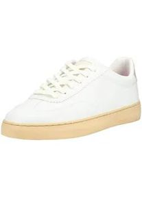 Scotch & Soda Sneaker SCOTCH & SODA "Scotch & Soda Sneaker Lederimitat", Herren, Gr. 38, wei&szlig;, rosa, Lederimitat, Schuhe Sneaker