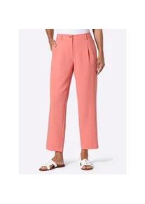 Webhose Inspirationen, Damen, Gr. 38, Normalgr&ouml;&szlig;en, koralle, 63% Polyester, 33% Viskose, 4% Elasthan, unifarben, Hosen