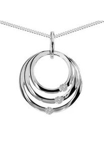 Kette mit Anh&auml;nger OSTSEE-SCHMUCK "- Ruby - Silber 925/000 - Zirkonia" Gr. 42, silber (silber 925, silberfarben, wei&szlig;), Schmuck_Sets, Damen, 42, Silber 925 (Sterlingsilber)