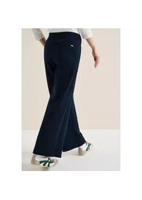 Stoffhose Cecil "Style Neele", Damen, Gr. L (42), L&auml;nge 28, universal blau, Web, Obermaterial: 66% Modal, 34% Polyester, unifarben, regular fit lang, Hosen Stoffhose, mit elastischem Bund