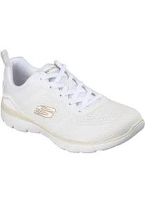 Sneaker Skechers "SUMMITS", Herren, Gr. 37, wei&szlig;, natur, Textil, Schuhe Sneaker, Schn&uuml;rschuh, Freizeitschuh, Halbschuh mit Memory Foam