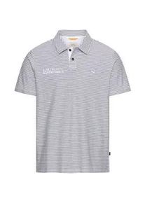 Poloshirt Camel Active, Damen, Gr. 3XL, wei&szlig;, Jersey, Obermaterial: 100% Baumwolle, bestickt, gestreift, normal h&uuml;ftbedeckend, Rundhals, Shirts, in Streifen-Optik