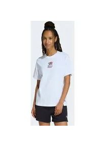 T-Shirt Adidas SPORTSWEAR "MINI EMBROIDERY GRAPHIC", Damen, Gr. XXL, wei&szlig;, Obermaterial: 100% Baumwolle, Shirts T-Shirt