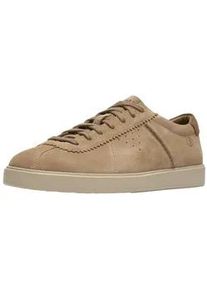 Sneaker Clarks "Clarks Sneaker Veloursleder", Herren, Gr. 44, sand, Veloursleder, Schuhe Sneaker