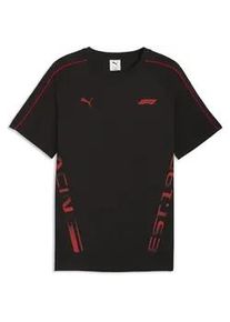 T-Shirt Puma "F1 Lifestyle T7 T-Shirt Herren", Damen, Gr. XL, schwarz, Obermaterial: 100% Baumwolle; Rippe: 29% Polyester, 71% Baumwolle, clean, regular fit, Rundhals, Shirts T-Shirt