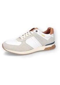 Sneaker Camel Active, Herren, Gr. 40, sanftes wei&szlig;, beige, Glattleder, Veloursleder, Schuhe Sneaker, Runner Sneaker, Schn&uuml;rschuh, Freizeitschuh mit Kontrastbesatz
